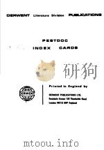 DERWENT LITERATURE DIVIAION PUBLICATIONS PESTDOC INDEX CAROS（ PDF版）