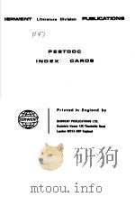 DERWENT LITERATURE DIVIAION PUBLICATIONS PESTDOC INDEX CAROS（ PDF版）
