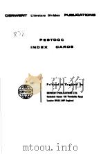 DERWENT LITERATURE DIVIAION PUBLICATIONS PESTDOC INDEX CAROS（ PDF版）
