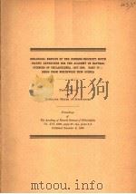 ZOOLOGICAL RESULTS OF THE DENISON-CROCKETT SOUTH PACIFIC EXPEDITION FOR THE ACADEMY OF NATURAL SCIEN PDF电子版封面