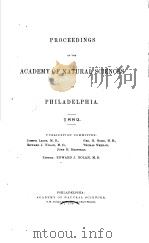 PROCEEDINGS OF THE ACADEMY OF NATURAL SCIENCES OF PHILADELPHIA  1882（ PDF版）