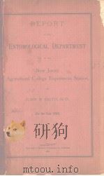 REPORT OF THE DEPARTMENT OF ENTOMOLGY OF THE NEW JERSEY AGRICULTURAL COLLEGE EXPERIMENT STATION  189（ PDF版）