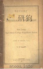 REPORT OF THE DEPARTMENT OF ENTOMOLGY OF THE NEW JERSEY AGRICULTURAL COLLEGE EXPERIMENT STATION  189（ PDF版）