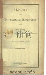 REPORT OF THE DEPARTMENT OF ENTOMOLGY OF THE NEW JERSEY AGRICULTURAL COLLEGE EXPERIMENT STATION  190（ PDF版）