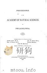PROCEEDINGS OF THE ACADEMY OF NATURAL SCIENCES OF PHILADELPHIA  1890（ PDF版）