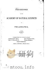 PROCEEDINGS OF THE ACADEMY OF NATURAL SCIENCES OF PHILADELPHIA  1887（ PDF版）