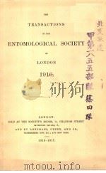 THE TRANSACTIONS OF THE ENTOMOLOGICAL SOCIETY OF LONDON  1916年（ PDF版）