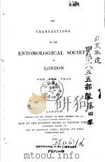 THE TRANSACTIONS OF THE ENTOMOLOGICAL SOCIETY OF LONDON 1886 PDF电子版封面