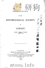 THE TRANSACTIONS OF THE ENTOMOLOGICAL SOCIETY OF LONDON  1868（ PDF版）