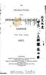 THE TRANSACTIONS OF THE ENTOMOLOGICAL SOCIETY OF LONDON  1877（ PDF版）