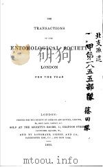 THE TRANSACTIONS OF THE ENTOMOLOGICAL SOCIETY OF LONDON  1895（ PDF版）