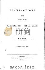 TRANSACTIONS OF THE WOOLHOPE NATURALISTS‘FIELD CLUB  1869（ PDF版）