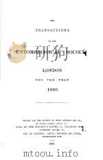 THE TRANSACTIONS OF THE ENTOMOLOGICAL SOCIETY OF LONDON  1890（ PDF版）