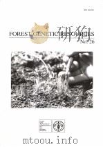 FOREST GENETIC RESOURCES NO.26 1998 PDF电子版封面