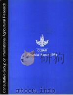 CONSULTATIVE GROUP ON INTERNATIONAL AGRICULTURAL RESSEARCH CGIAR FINANCIAL REPORT 1998 PDF电子版封面