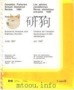 CANADIAN FISHERIES ANNUAL STATISTICAL REVIEW VOLUME 17 1984（ PDF版）