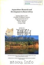 AQUACULTURE RESEARCH AND DEVELOPMENT IN RURAL AFRICA（1991 PDF版）