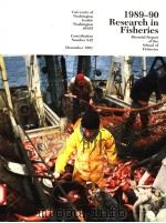 1989-90 RESEARCH IN FISHERIES PDF电子版封面