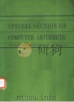 SPECIAL SECTION ON COMPUTER ARITHMETIC PDF电子版封面