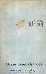 OCEAN RESEARCH INDEX SECOND EDITION PDF电子版封面 ALLEN VARLEY