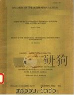 DESCRIPTION OF TYPES AND OTHER ALCYONACEAN MATERIAL(COELENTERATA:OCTOCORALLIA)IN THE AUSTRALIAN MUSE PDF电子版封面 J.VERSELVELTD P.ALDERSLADE