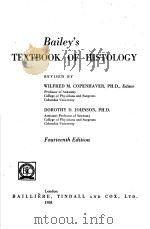 BAILEY‘S TEXTBOOK OF HISTOLOGY FOURTEENTH EDITION PDF电子版封面 WILFRED M.COPENHAVER DOROTHY