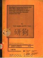 MODIFIED PROCESSING SYSTEM AND PILOT PLANT APPLICATION OF AN IMPROVED FORMULATED PRODUCT FROM MECHAN PDF电子版封面 D.G.IREDALE AND R.K.YORK