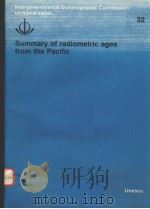 SUMMARY OF RADIOMETRIC AGES FROM THE PACIFIC INTERGOVERNMENTAL OCEANOGRAPHIC COMMISSION TECHNICAL S PDF电子版封面