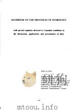 HANDBOOK ON THE PRINCIPLES OF HYDROLOGY PDF电子版封面 0912394072