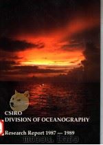 CSIRO DIVISION OF OCEANOGRAPHY PDF电子版封面