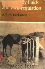 ANIMAL BODY FLUIDS AND THEIR REGULATION PDF电子版封面 A.P.M.LOCKWOOD