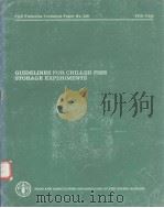 GUIDELINES FOR CHILLED FISH STORAGE EXPERIMENTS  FAO FISHERIES TECHNICAL PAPER NO.210（ PDF版）