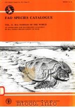 FAO FISHERIES SYNOPSIS NO.125 VOLUME 11 FAO SPECIES CATALOGUE VOL.11:SEA TURTLES OF THE WORLD PDF电子版封面 9251028915 RENE MARQUEZ M.