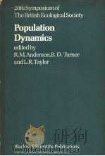 POPULATION DYNAMICS PDF电子版封面 0632001844 R.M.ANDERSON B.D.TURNER AND L