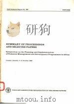 FAO FISHERIES REPORT NO.360  SUMMARY OF PROCEEDINGS AND SELECTED PAPERS（ PDF版）