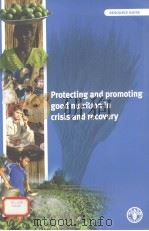 PROTECTING AND PROMOTING GOOD NUTRITION IN CRISIS AND RECOVERY PDF电子版封面 9251052573
