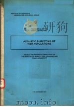 ACOUSTIC SURVEYING OF FISH POPULATIONS（ PDF版）