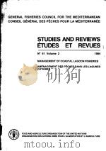 STUDIES AND REVIEWS N°61 VOLUME 2  MANAGEMENT OF COASTAL LAGOON FISHERIES（ PDF版）