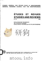 STUDIES AND REVIEWS N°62  EVOLUTION OF TECHNOLOGY IN ITALIAN FISHERIES（ PDF版）