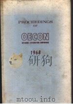 PROCEEDINGS OF OECON OFFSHORE EXPLORATION CONFERENCE 1968 PDF电子版封面