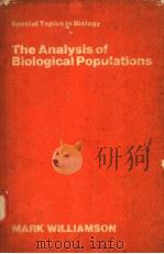 THE ANALYSIS OF BIOLOGICAL POPULATIONS PDF电子版封面 071312346X