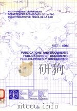 FAO FISHERIES DEPARTMENT LIST OF PUBLICATIONS AND DOCUMENTS  1977-1994（ PDF版）