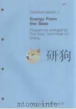 TECHNICAL SESSION L ENERGY FROM THE SEAS PDF电子版封面