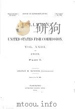 BULLETIN OF THE UNITED STATES FISH COMMISSION VOLUME 23 FOR 1903 PART 1 PDF电子版封面 GEORGE M.BOWERS