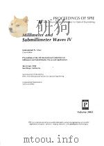 MILLIMETER AND SUBMILLIMETER WAVES 4  VOLUME 3465（1998 PDF版）