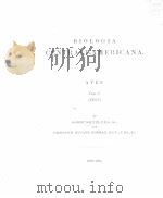 BIOLOGIA CENTRALI-AMERICANA AVES VOL.1 TEXT 1879-1904 PDF电子版封面
