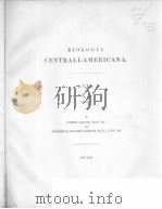 BIOLOGIA CENTRALI-AMERICANA AVES VOL.3 TEXT PDF电子版封面