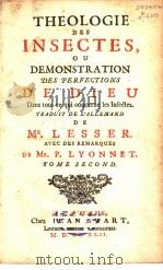 THEOLOGLE DES INSECTES,OU DEMONSTRATION 2 PDF电子版封面