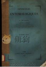 OPUSCULES ENTOMOLOGIQUES  QUATRIEME CAHIER  1853（ PDF版）