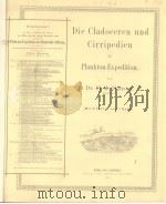 DIE CLADOCEREN UND CIRRIPEDIEN DER PLANKTON-EXPEDITION  MIT 3 TAFELN UND 1 KARTE     PDF电子版封面    H.J.HANSEN 